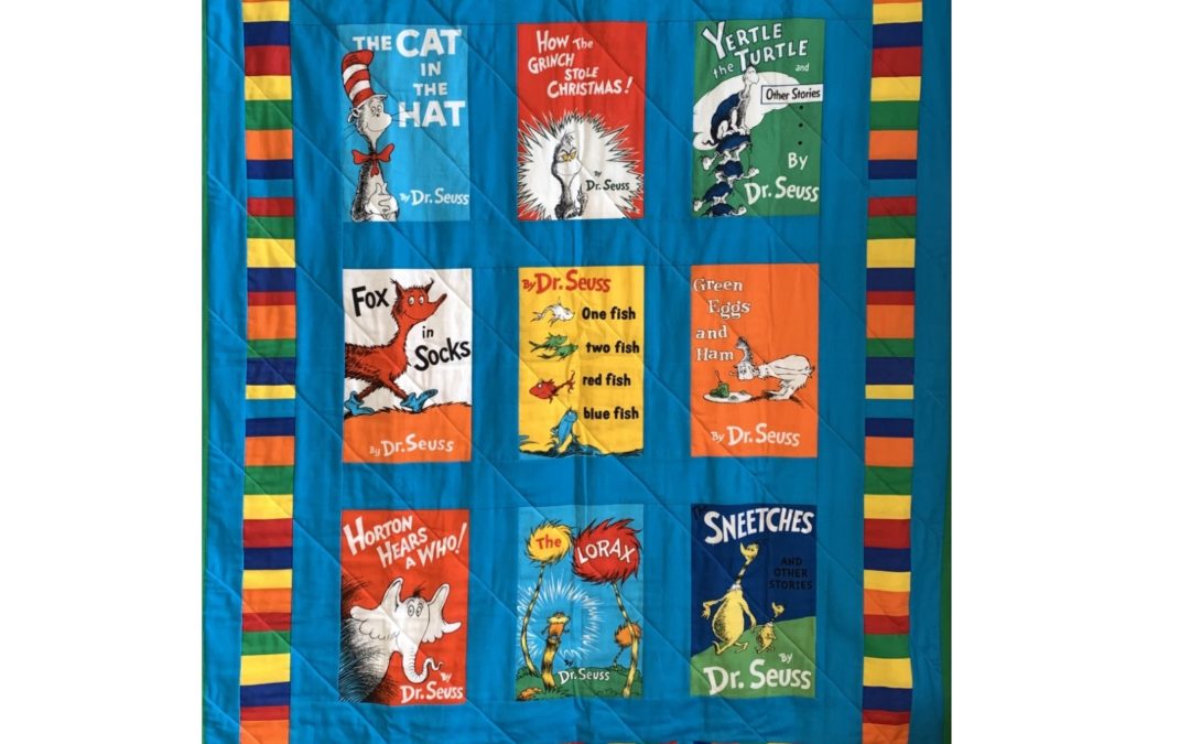 Quilt Honoring Laurie Guenther’s 25 years as Director of Mendon Public Library