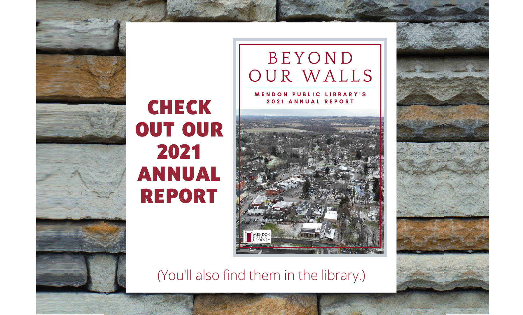 Mendon Public Library Publishes 2021 Annual Report