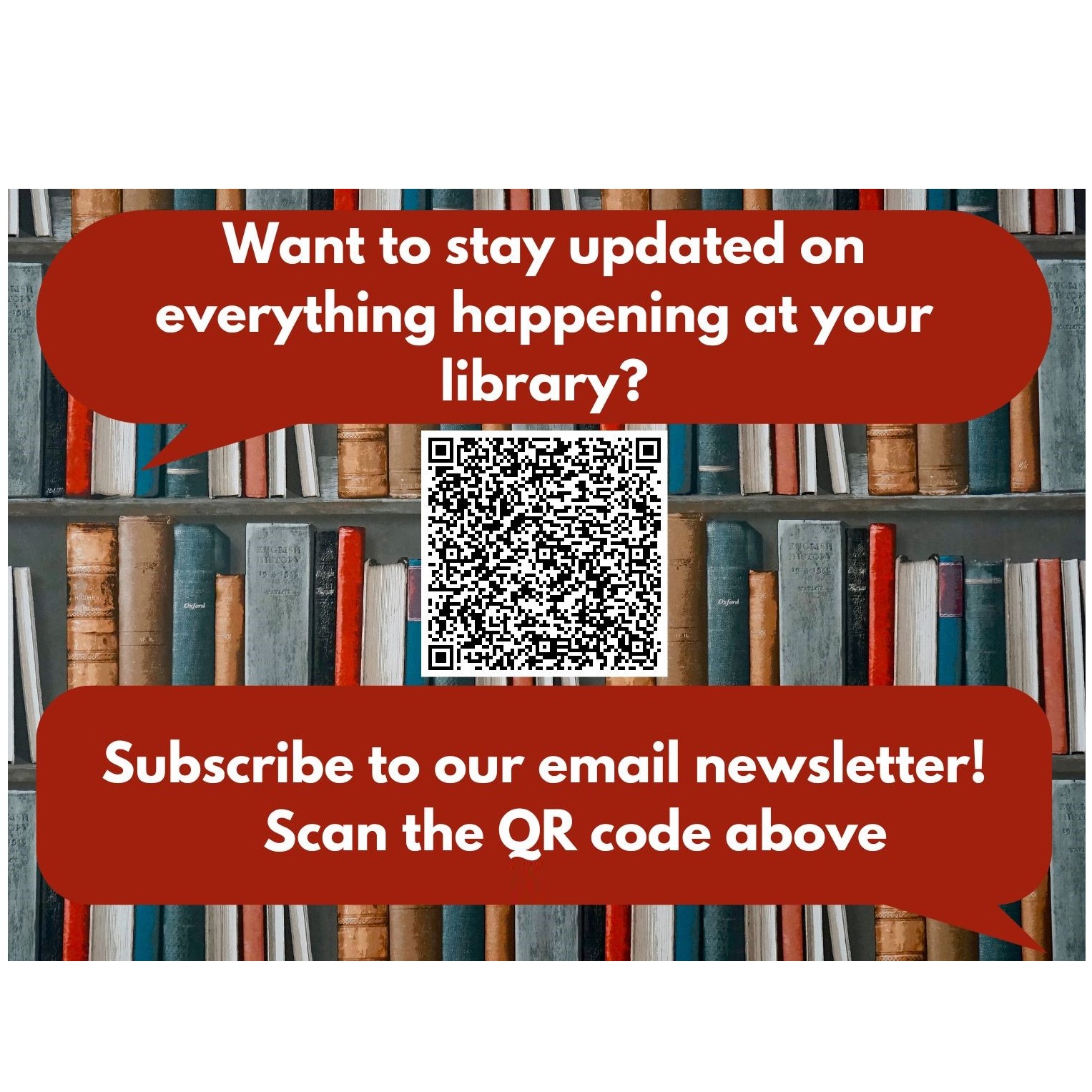 QR code for e-newsletter sign up