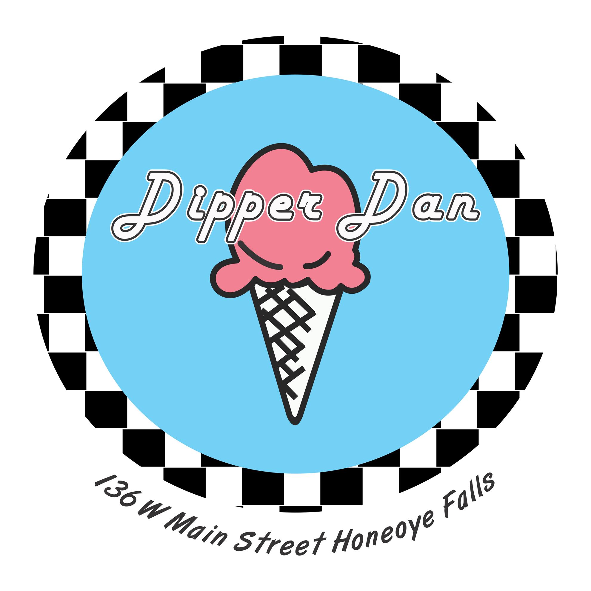 Logo for Dipper Dan ice cream.