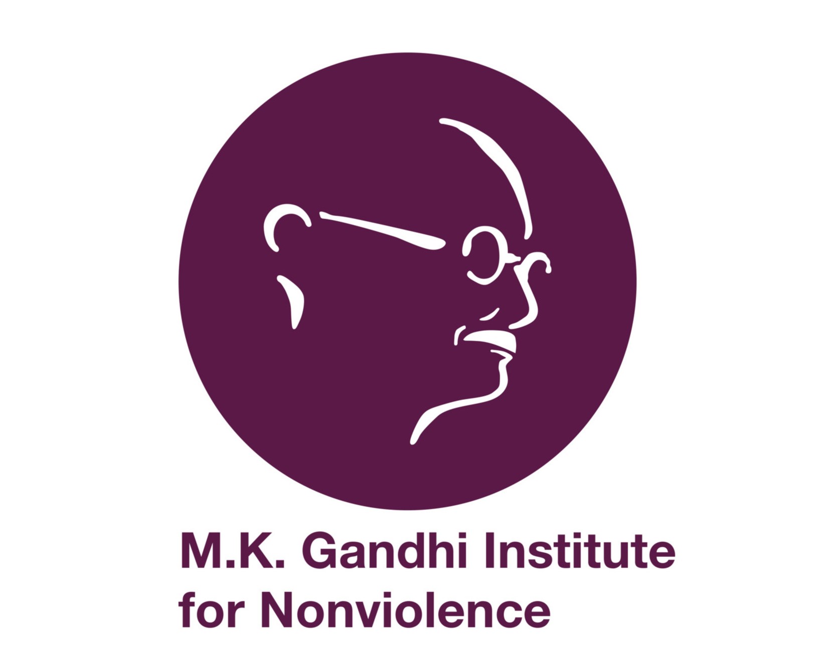 Logo for the Rochester, NY "M. K. Gandhi Institute for Nonviolence."