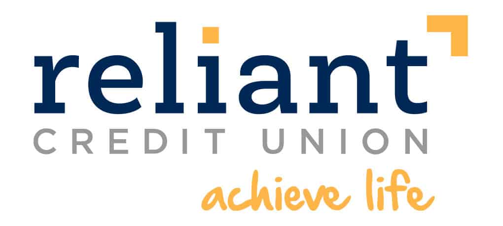 Logo for Reliant Credit Union with tag line achieve life.