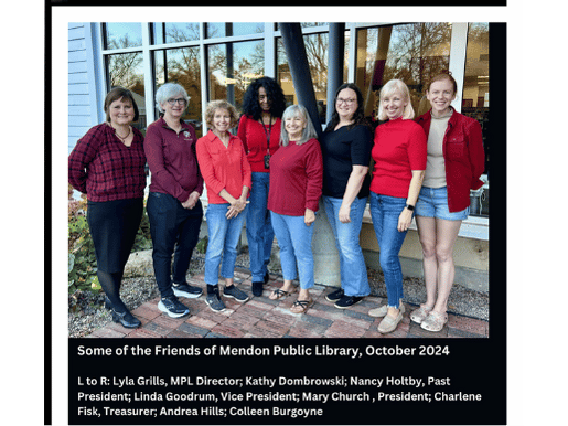 Mendon Library Celebrates Nancy Holtby and The Friends of MPL!