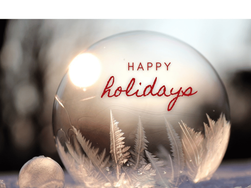 CLOSED – Year End Holidays