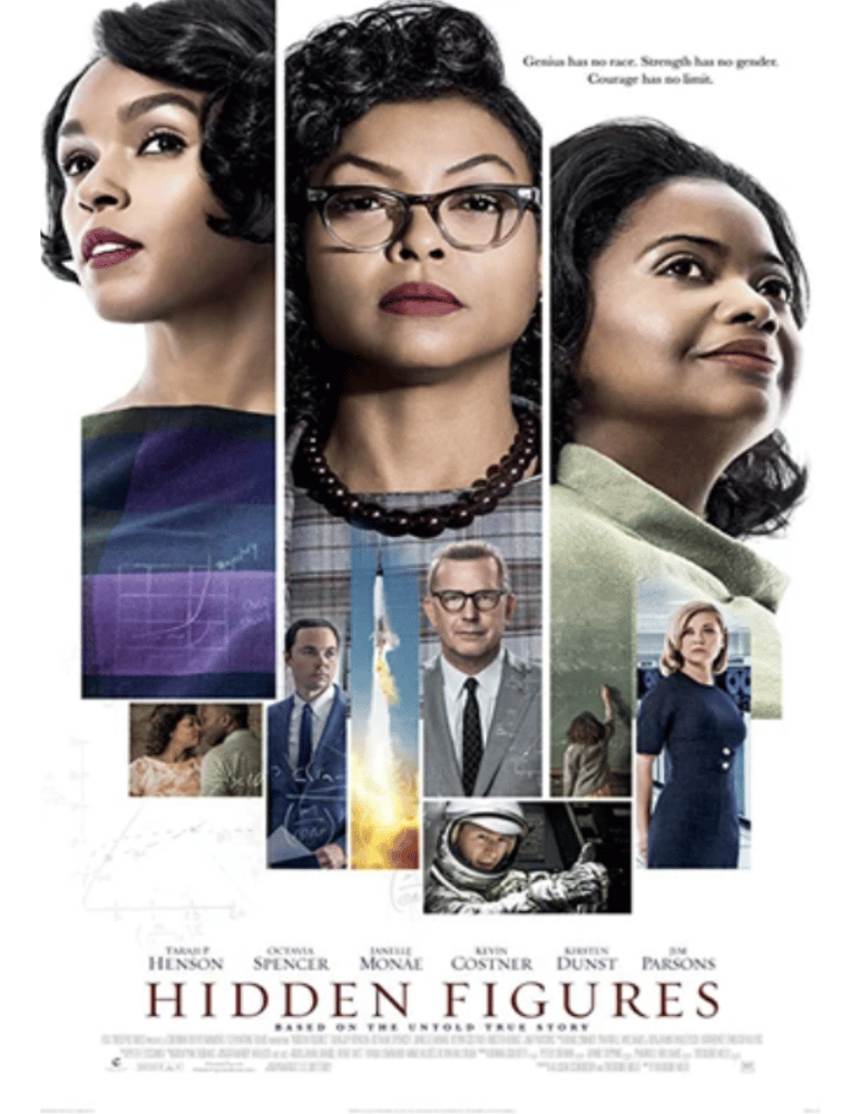 Movie poster for Hidden Figures.