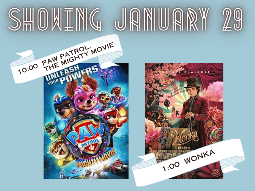 2 Movies Wednesday, January 29th