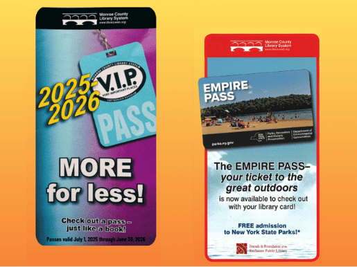 V.I.P. Passes and NY Empire Pass for 2025-2026