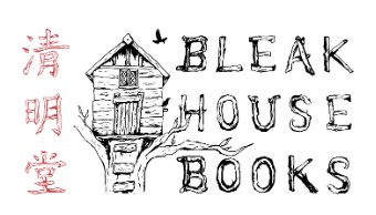 Logo for the independent book store "Bleak House Books" in Honeoye Falls, NY.