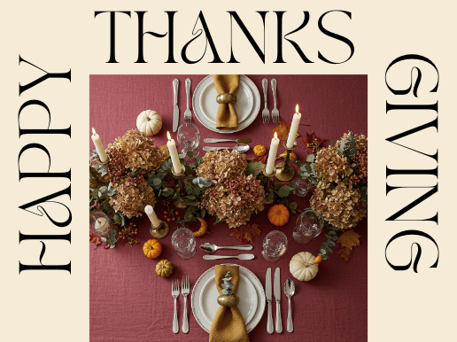 CLOSING EARLY at 1PM on Wednesday, November 26th