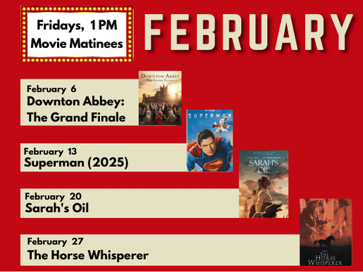 Friday Movie Matinees – February