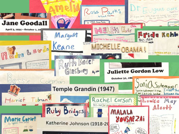 Girl Scouts Display for Women’s History Month