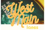 Logo for West Main Lanes bowling alley