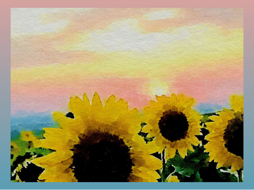 Watercolor Sunflower Class