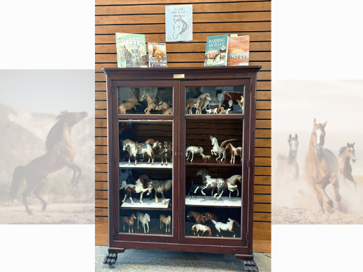 Collection of Breyer Horses on Display in October